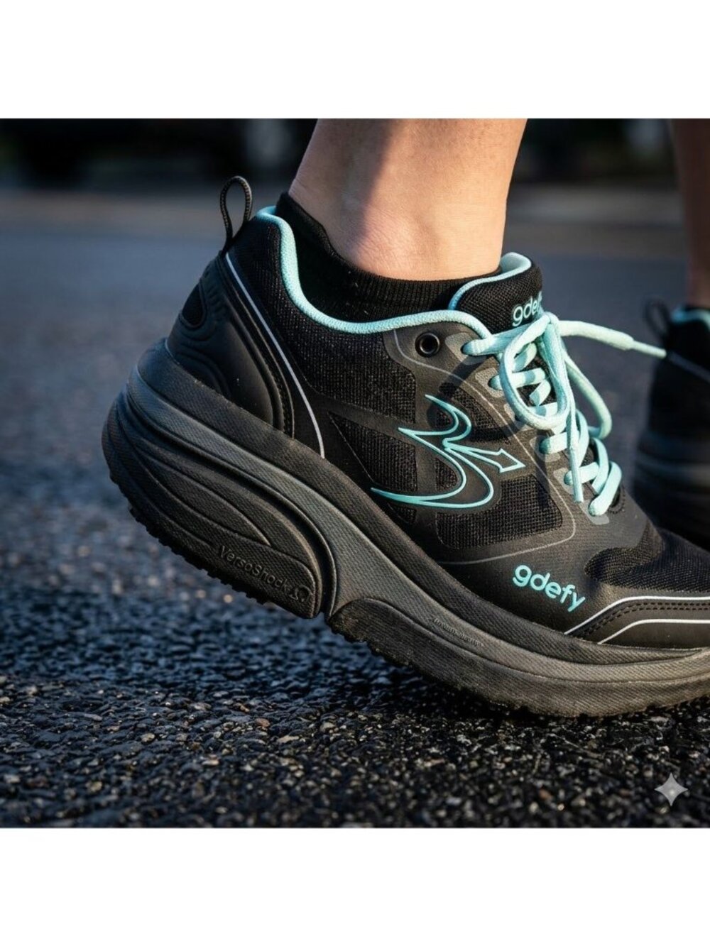 Gravity Defyer G-Defy Women's Size 6 Black VersoShock Trampoline Shoes Sneaker